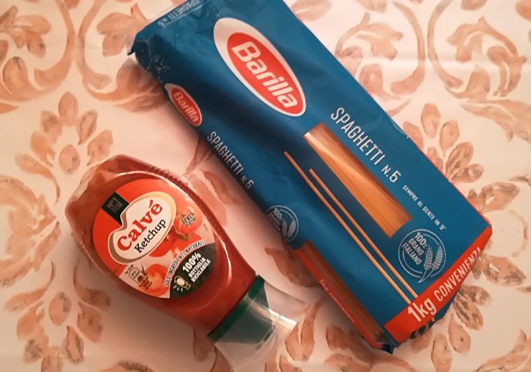 Ketchup and pasta
