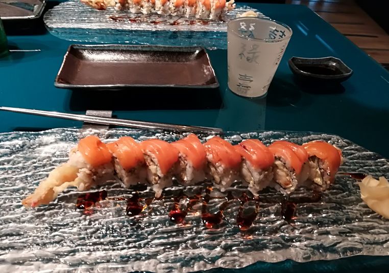 Sushi at japanese restaurant