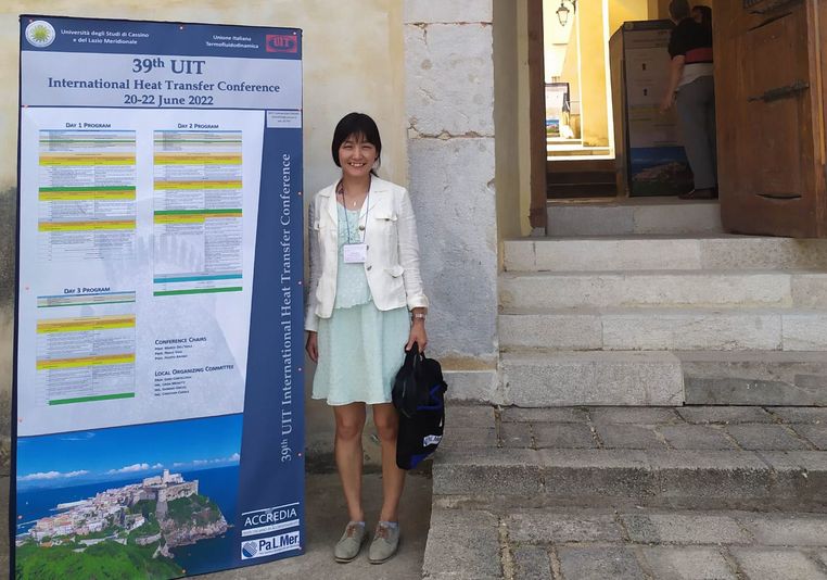 Naoko at the conference venue