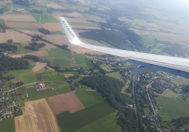 view from airplane