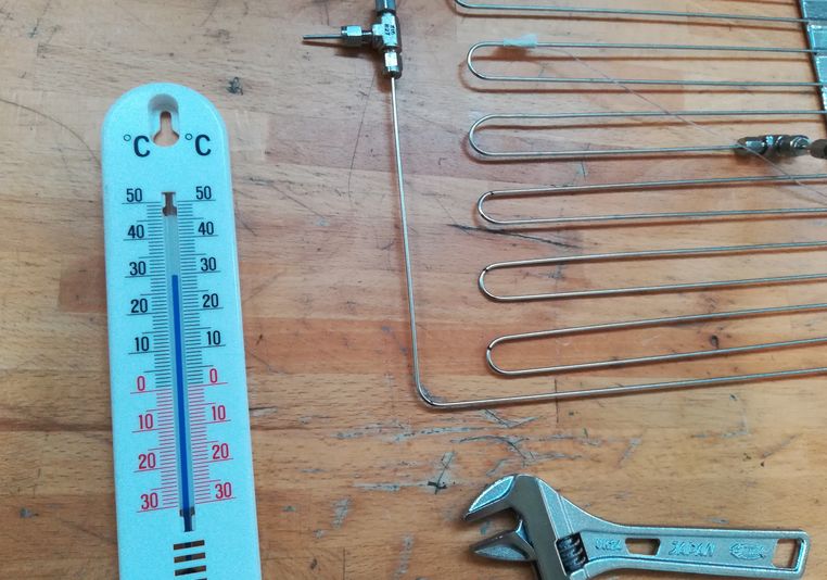 thermometer in the lab