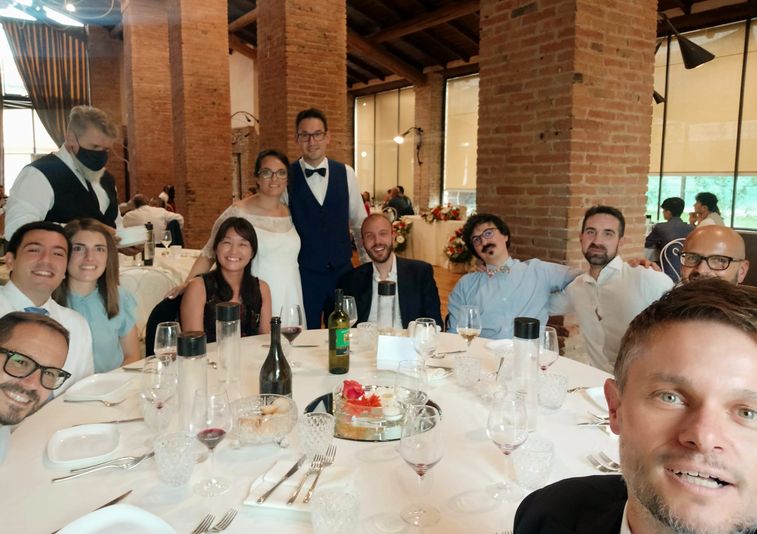 our colleague's wedding