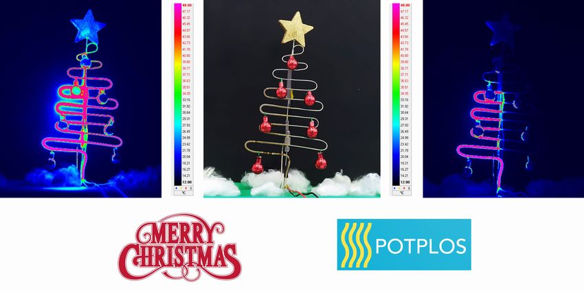 Infrared and visible-light images of Xmas tree PHP